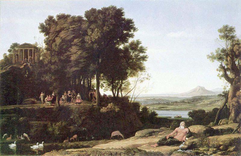 Claude Lorrain Landschaft mit Apollo, den Musen und einem Flubgott China oil painting art